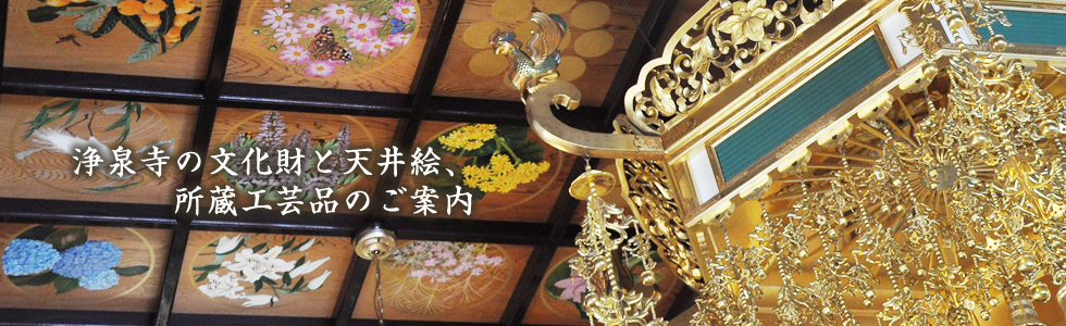 浄泉寺の文化財と天井画
